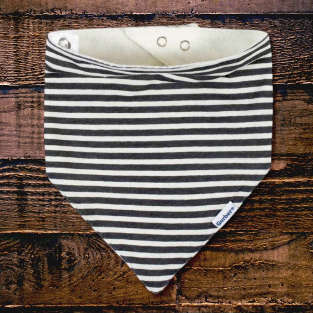 NWT Gerber baby stripe bandana bib